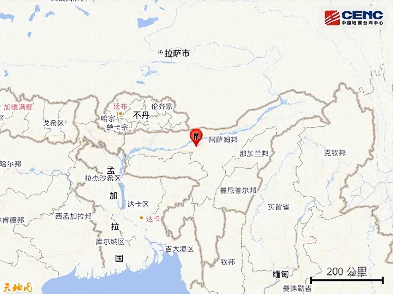 印度突發(fā)5.4級地震