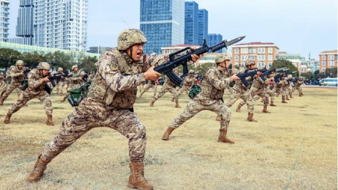 練！練！練！直擊武警官兵新年度軍事訓(xùn)練