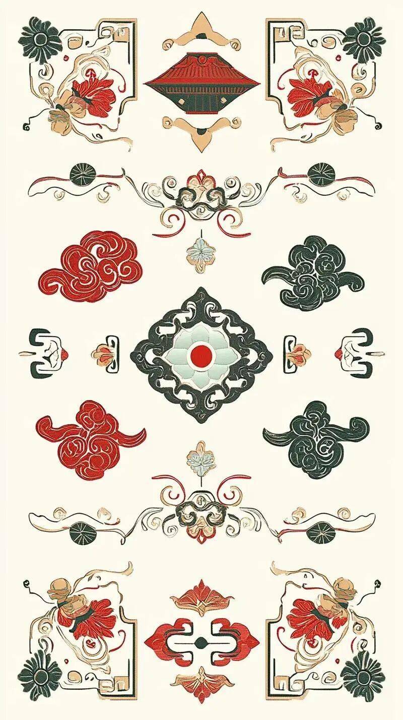 國風(fēng)古韻-刺繡紋飾紋樣圖案設(shè)計分享!