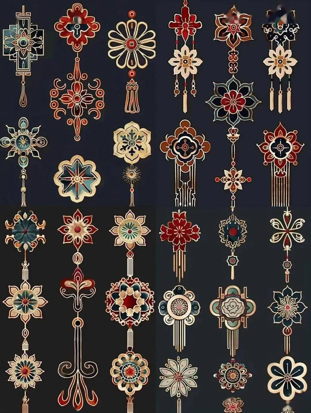 國風(fēng)古韻-刺繡紋飾紋樣圖案設(shè)計分享!