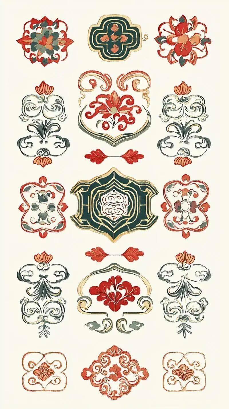 國風(fēng)古韻-刺繡紋飾紋樣圖案設(shè)計分享!