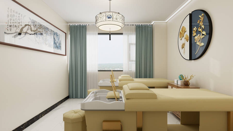 陜西養(yǎng)生館裝修設(shè)計(jì)，陜西美容店裝修施工，推拿館裝修施工