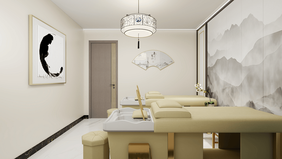 陜西養(yǎng)生館裝修設(shè)計(jì)，陜西美容店裝修施工，推拿館裝修施工