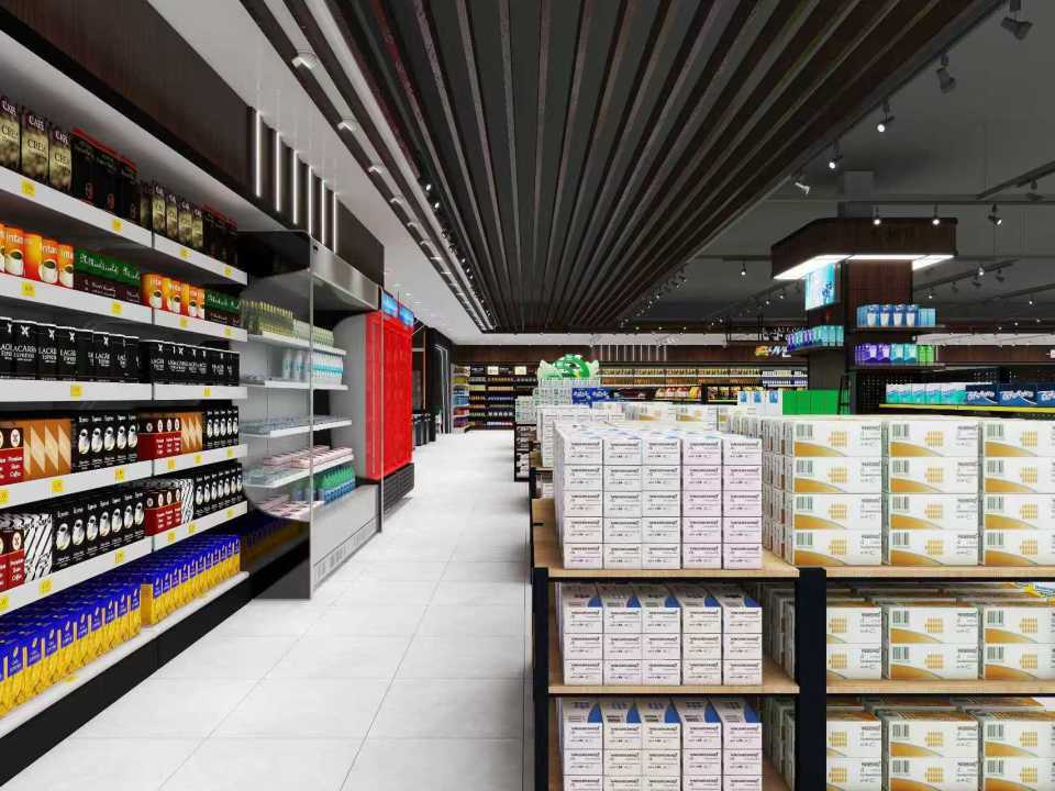 陜西超市裝修要點(diǎn)，陜西超市門(mén)店裝修施工，陜西生鮮超市裝修施工