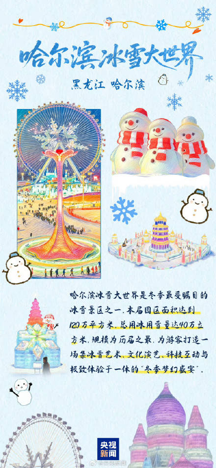 收藏轉(zhuǎn)發(fā)！中國冰雪旅游打卡地來啦