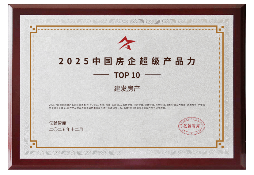 榮譽(yù)加冕 實(shí)力領(lǐng)航｜建發(fā)房產(chǎn)2025以三維深耕標(biāo)定人居新高度