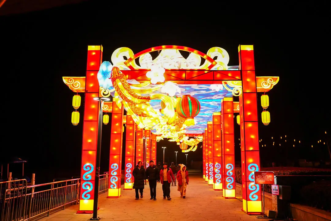 賞花燈、品美食、看表演……2026濟寧太白湖新春燈會開幕