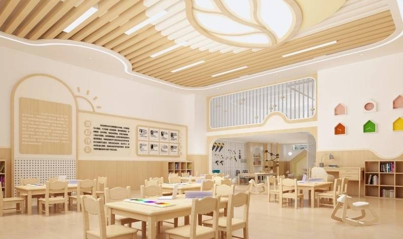 陜西幼兒園裝修施工，陜西幼兒園室外地面鋪裝，陜西托管所裝修