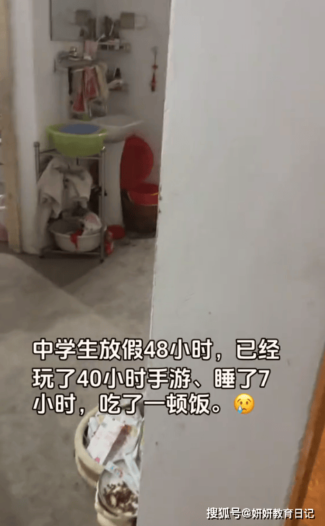 原創(chuàng)“放假48小時，玩了40小時手機”，家長偷拍兒子，裝修說明問題