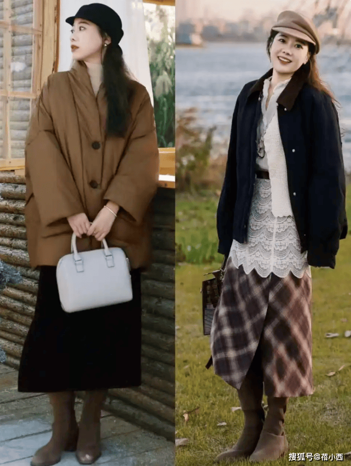 今年最火的穿法：叫“裙中靴”，這樣穿時(shí)髦又高級(jí)，適合30+女性