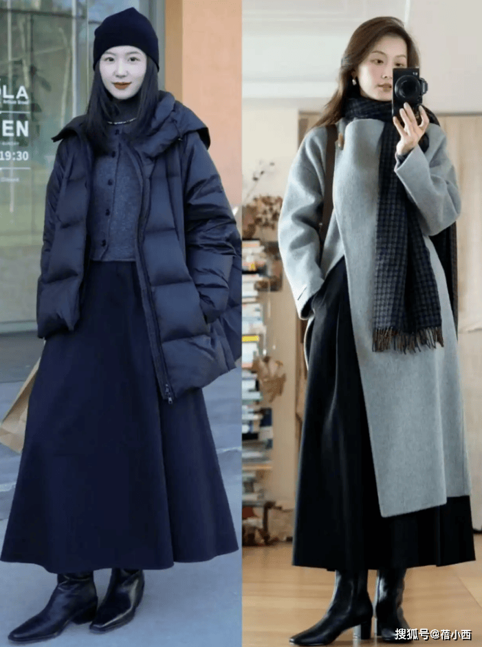 今年最火的穿法：叫“裙中靴”，這樣穿時(shí)髦又高級(jí)，適合30+女性