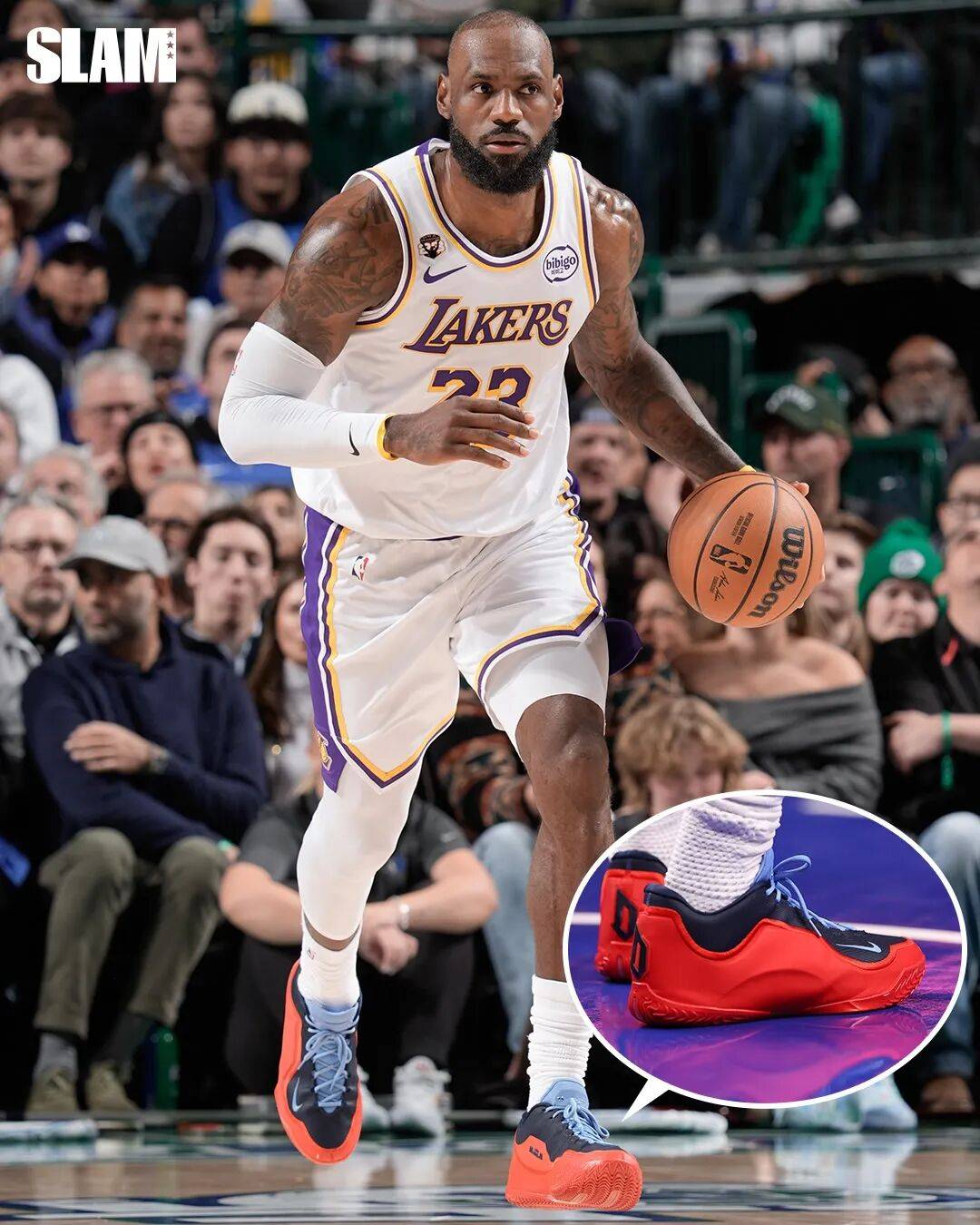 詹姆斯上腳各種大學(xué)PE LeBron 23！沒(méi)上過(guò)大學(xué)，但大學(xué)配色的鞋不少！