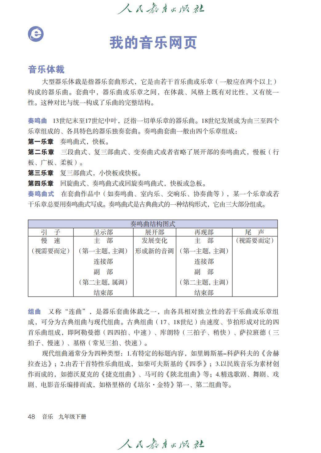 2026人教版九年級(jí)音樂(lè)下冊(cè)電子課本(新教材高清PDF版)