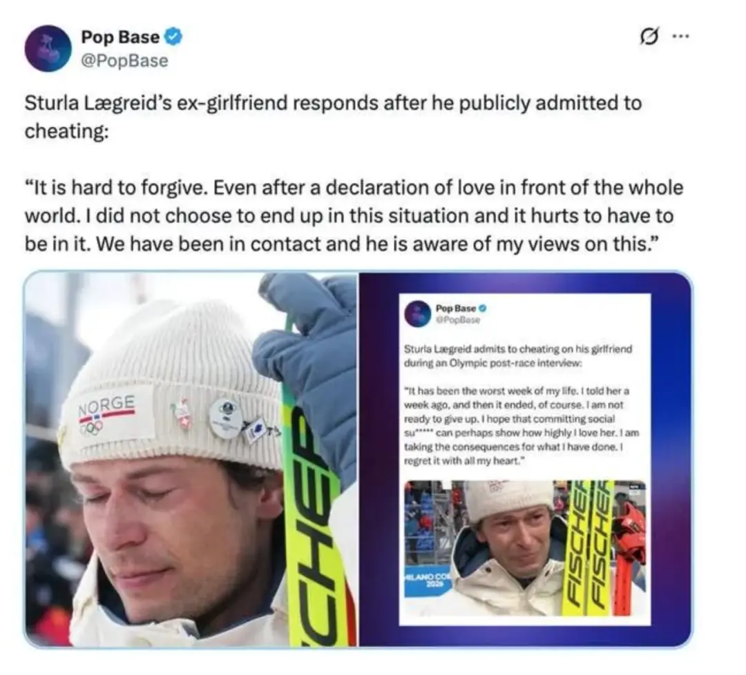 太戲??！冬奧選手摘銅后，對采訪鏡頭自曝出軌，哭求原諒，前女友回應(yīng)來了…