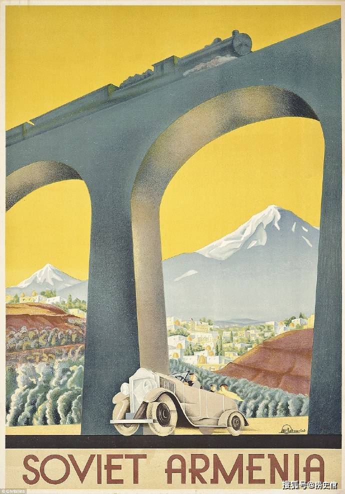 原創(chuàng)老照片：三十年代的蘇聯(lián)旅游廣告，宣傳了哪些城市和旅游勝地？