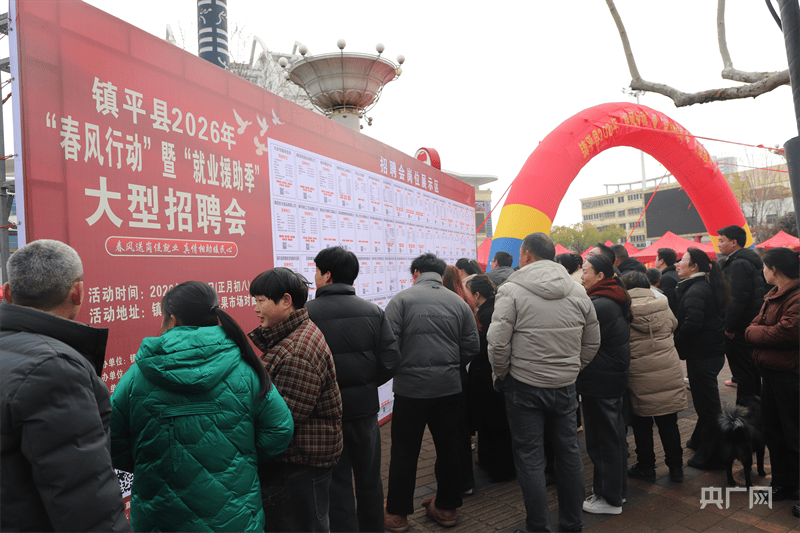 河南鎮(zhèn)平：新春招聘忙