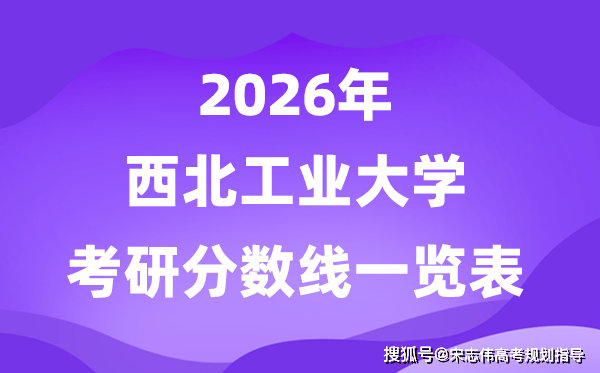 西北工業(yè)大學2026考研分數(shù)線一覽表（含2025年復試線）