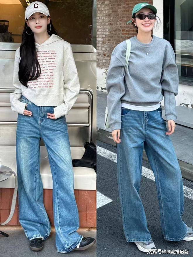 原創(chuàng)今年春天流行的“闊腿褲”，這樣穿時髦減齡又高級，趕快收藏起來