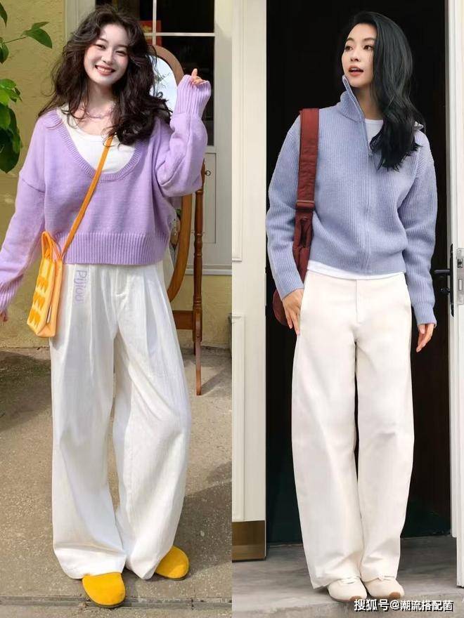 原創(chuàng)今年春天流行的“闊腿褲”，這樣穿時髦減齡又高級，趕快收藏起來