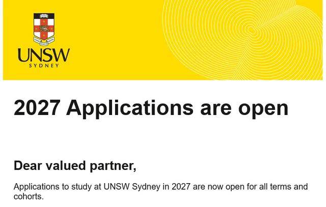 悉尼大學(xué)官宣不接受新托福成績(jī)！新南威爾士27Fall申請(qǐng)全面啟動(dòng)！