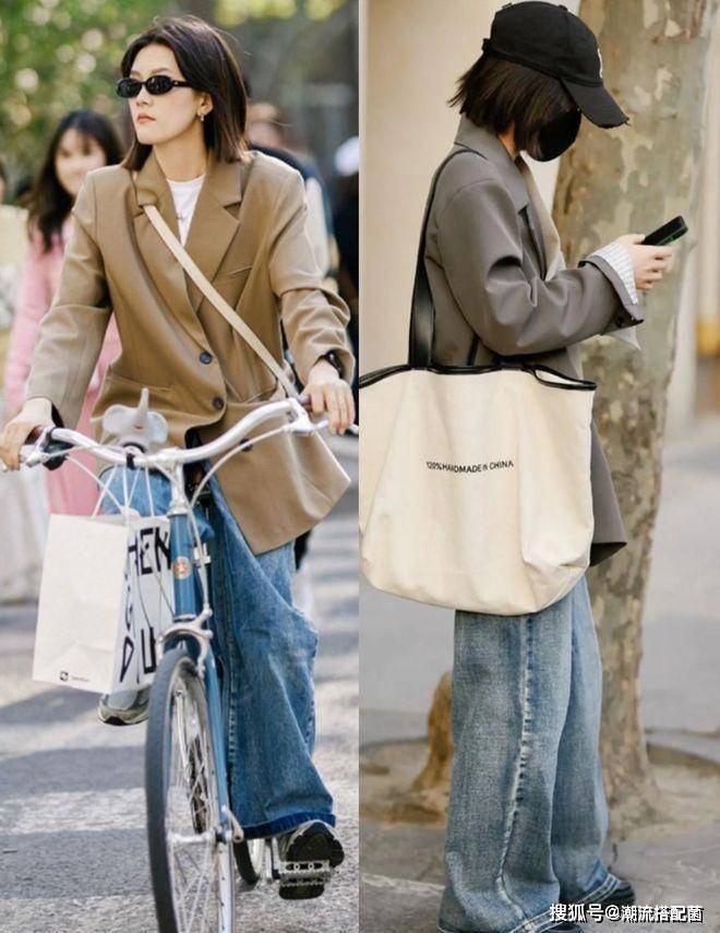 原創(chuàng)今年春天流行的“闊腿褲”，這樣穿時髦減齡又高級，趕快收藏起來