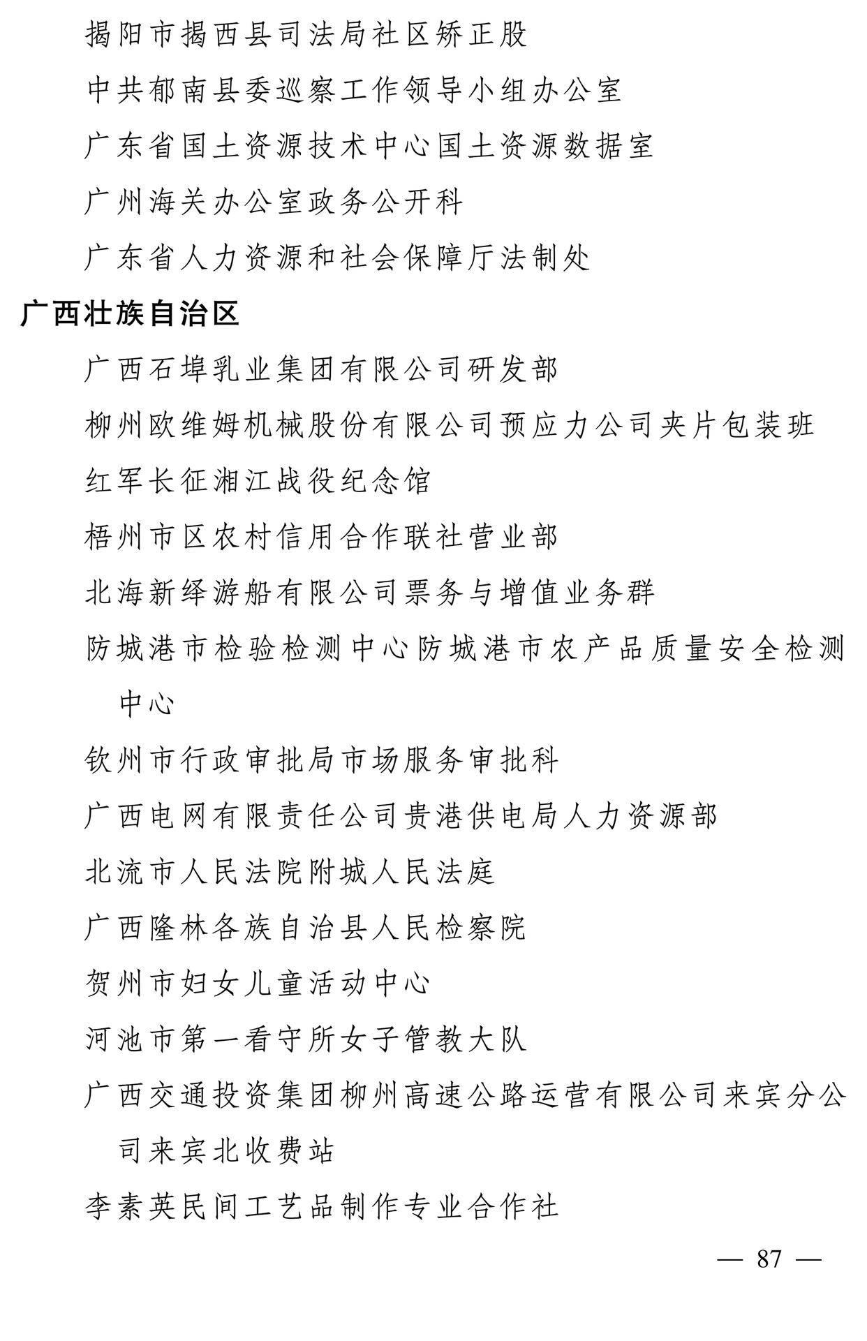 598名女性獲全國三八紅旗手稱號，全名單如下