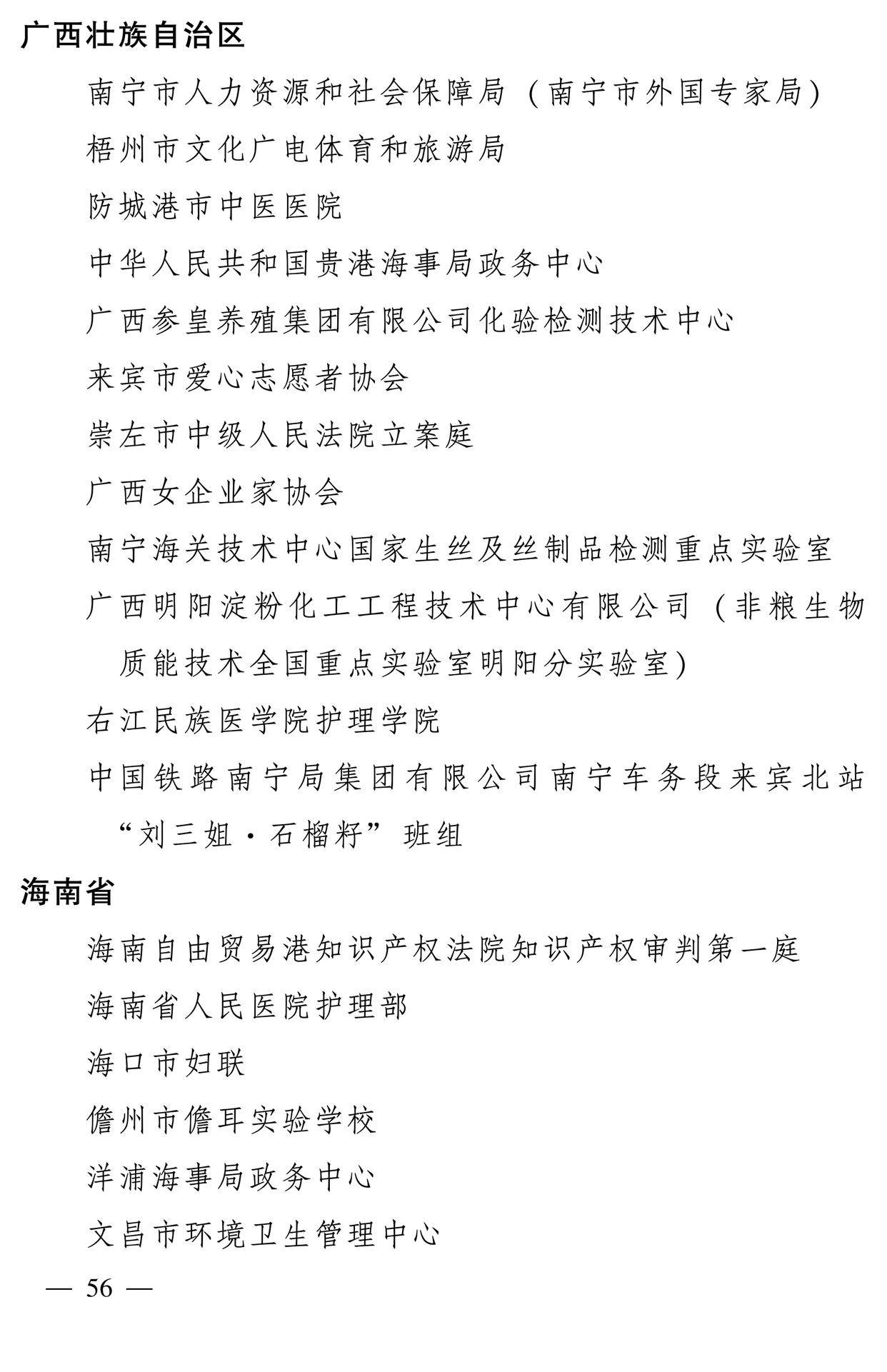 598名女性獲全國三八紅旗手稱號，全名單如下