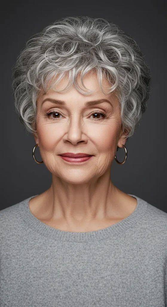 銀發(fā)新章：解鎖成熟女性的短發(fā)美學