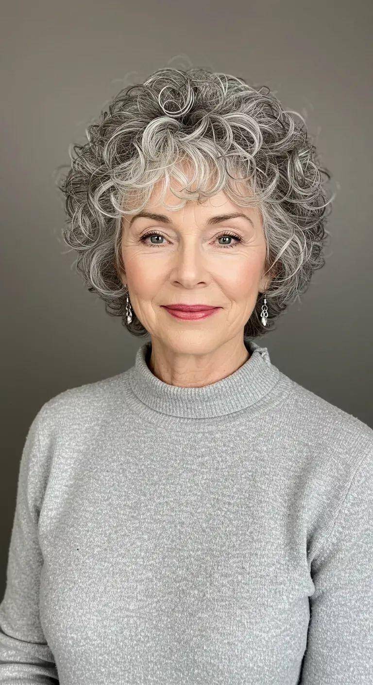 銀發(fā)新章：解鎖成熟女性的短發(fā)美學