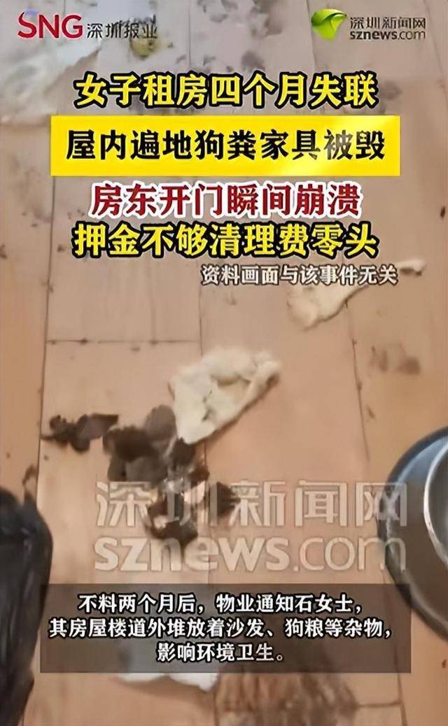 昆明一女子租房四個月失聯(lián)，屋內(nèi)遍地狗糞、墻面多處損壞