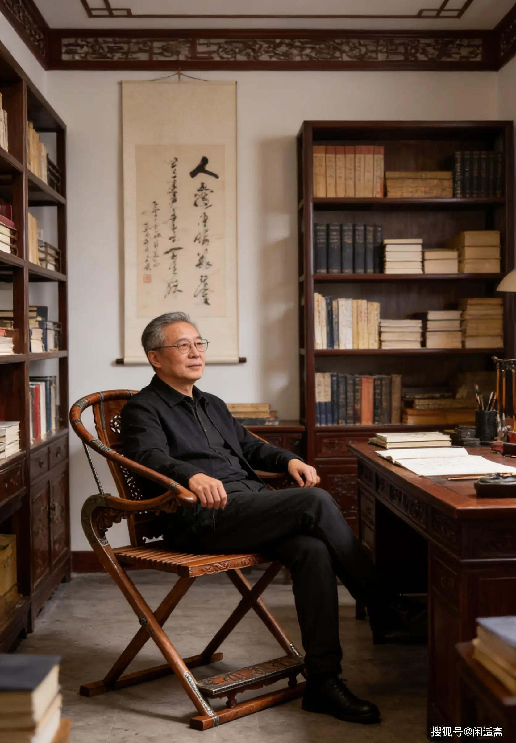 原創(chuàng)匠心造器，收藏珍品，黃花梨麒麟紋交椅