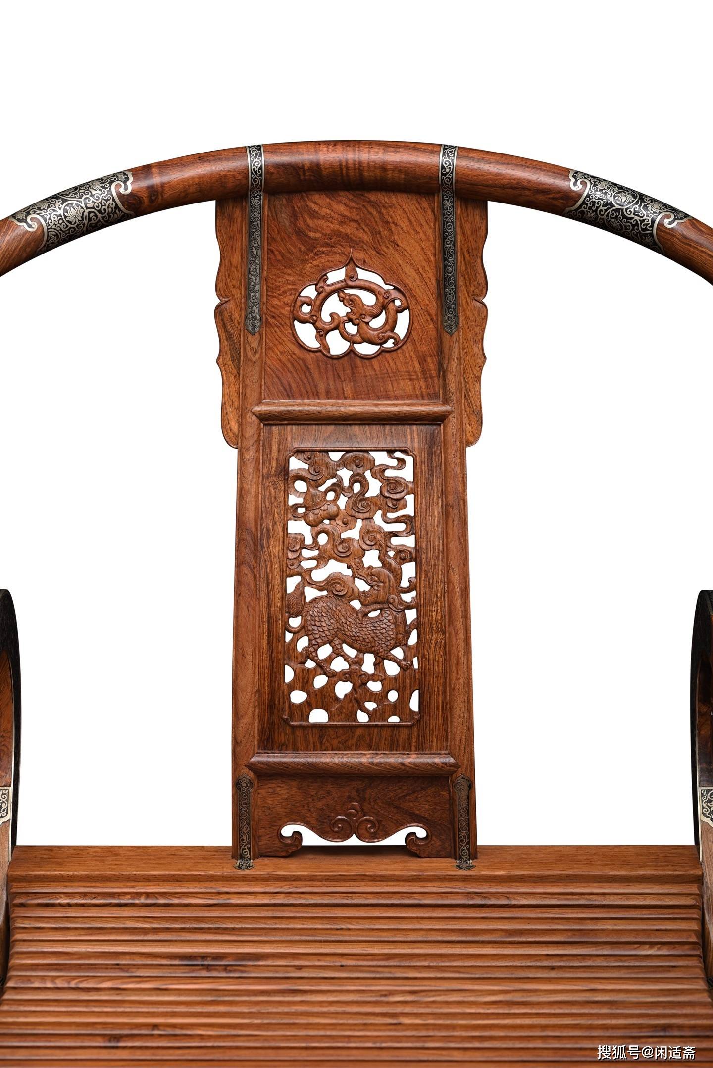 原創(chuàng)匠心造器，收藏珍品，黃花梨麒麟紋交椅
