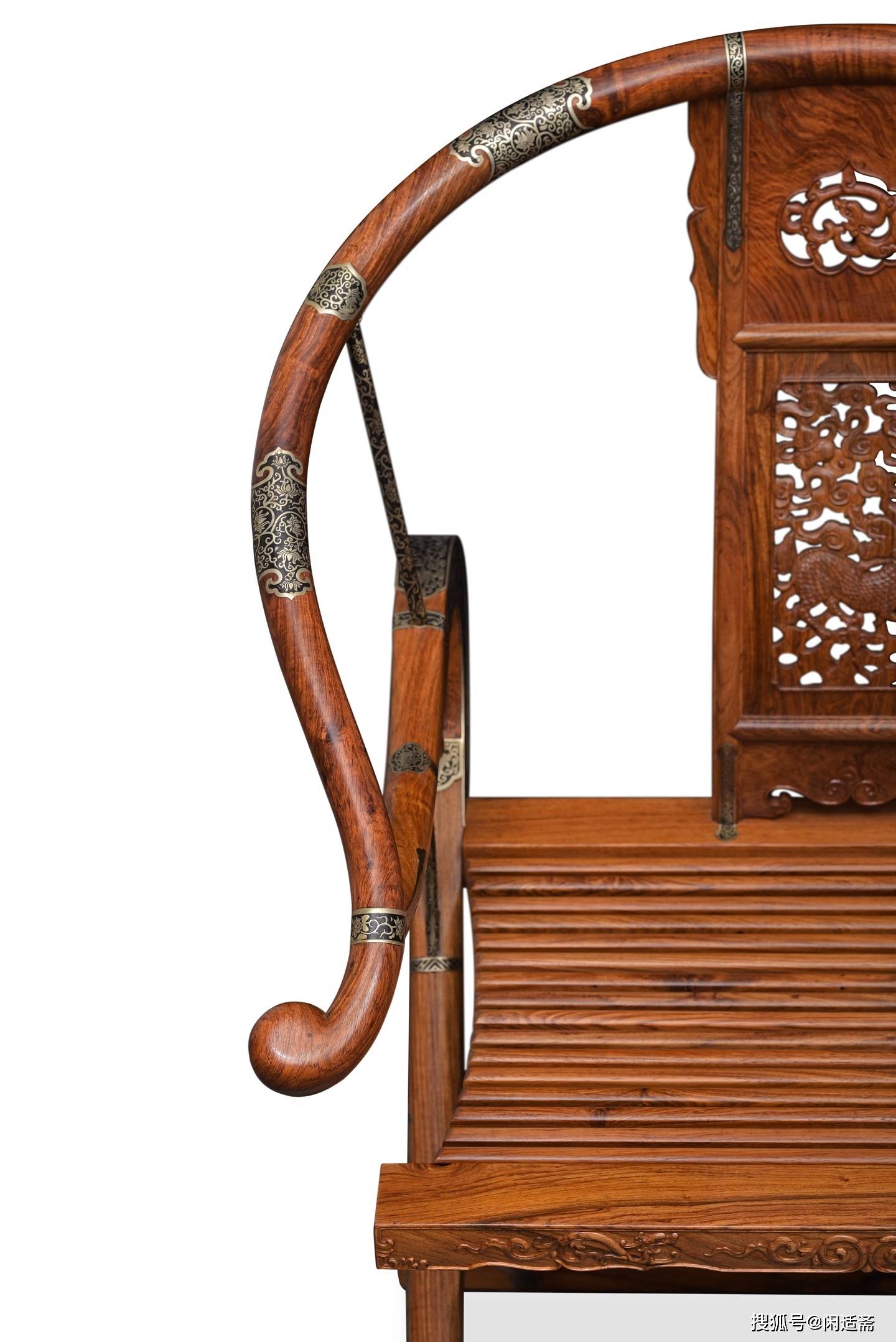 原創(chuàng)匠心造器，收藏珍品，黃花梨麒麟紋交椅