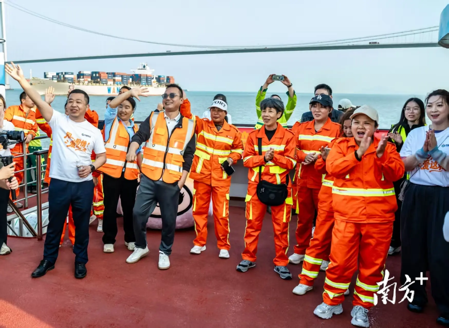 伶仃洋上看深中，致敬中山“城市美容師”