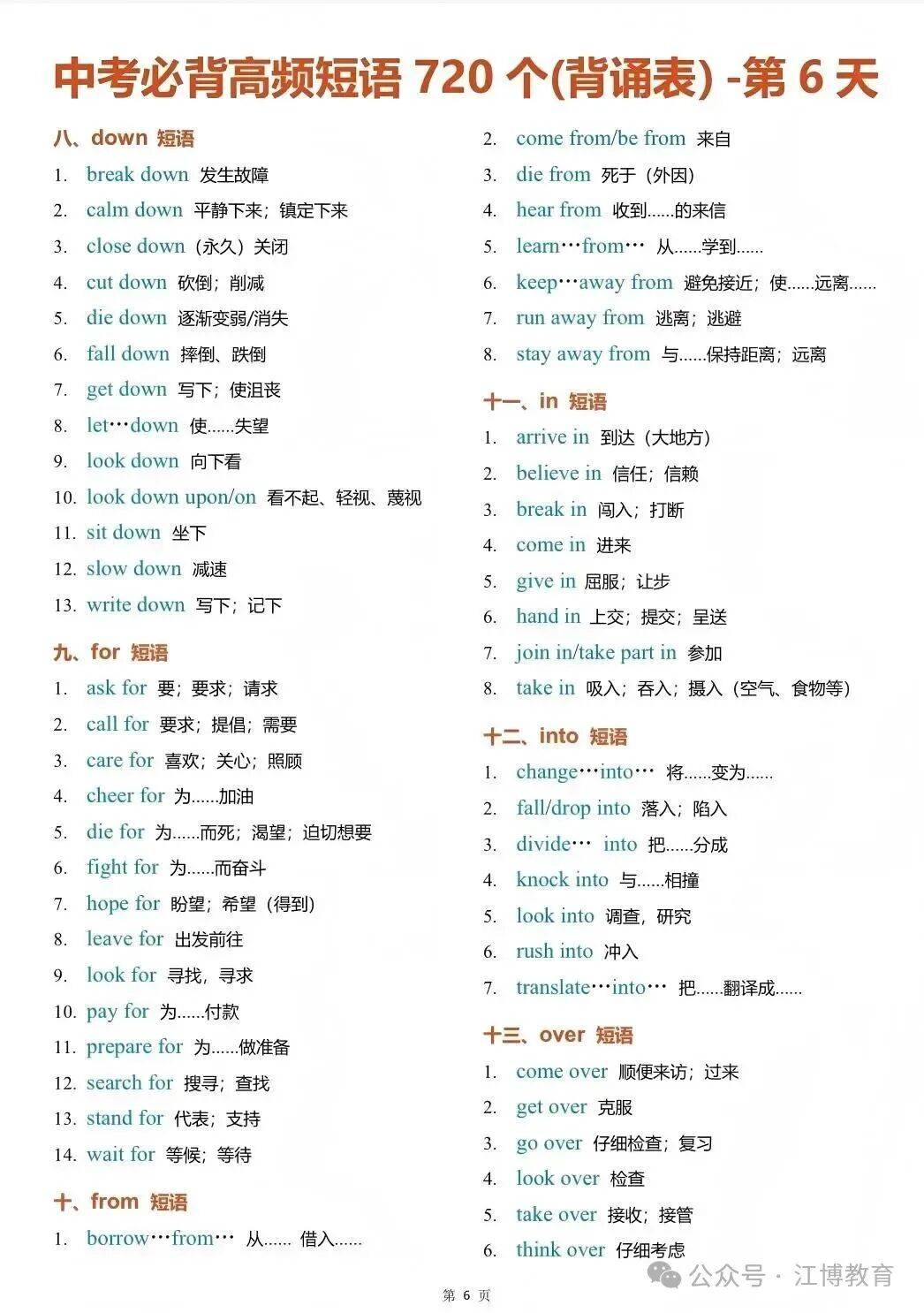 火速收藏｜10天搞定中考必備高頻短語(yǔ)！