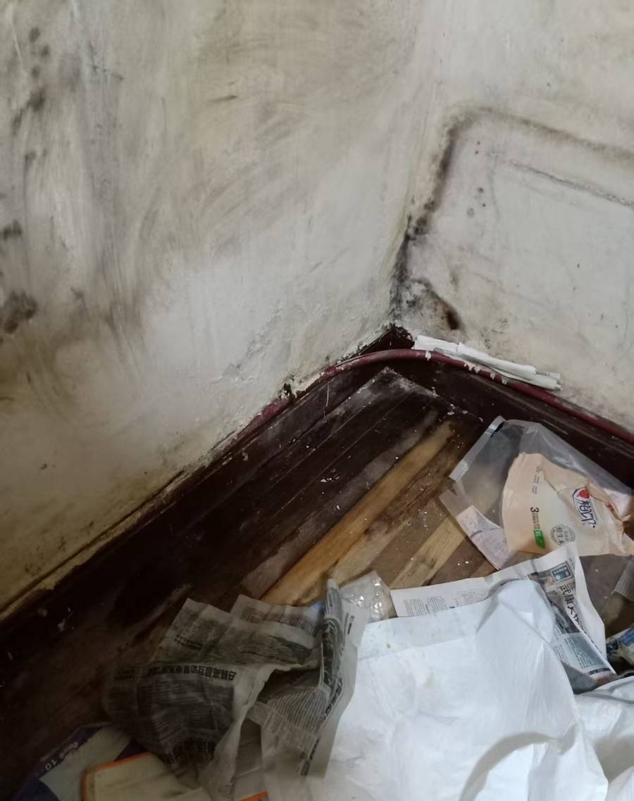 臥室漏水墻壁發(fā)霉地板鼓脹 高齡老人4個月寢食難安