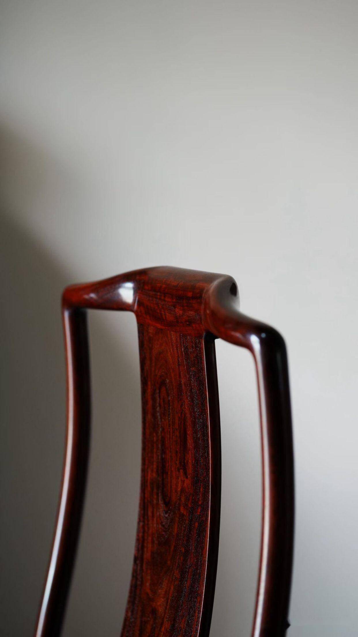 收藏級(jí)封神，紫檀鑲黃花梨，主人椅天花板