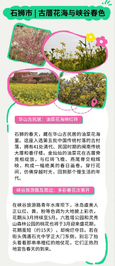 收藏！泉州春日賞花去哪里？花期+地址全攻略