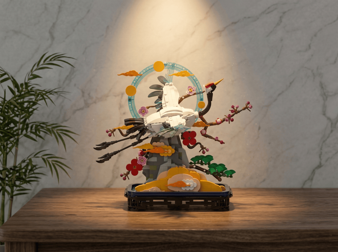 正式官宣｜收藏級國風(fēng)積木《瑞鶴凌云》預(yù)訂開啟