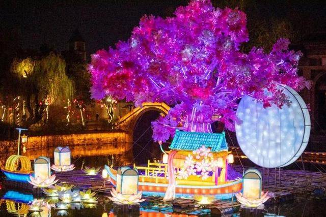 速收藏！棗莊臺(tái)兒莊古城春之花影與夜燈，錯(cuò)過(guò)再等一年喲！