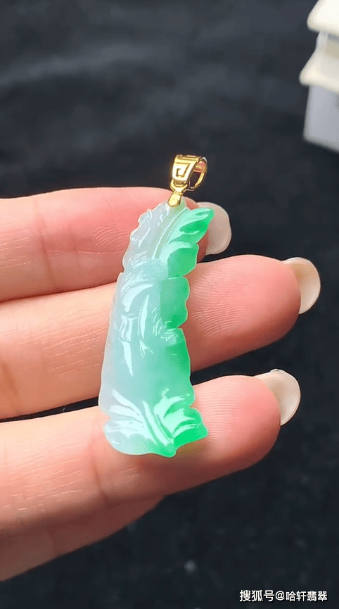 大餅原創(chuàng)翡翠欣賞：書法氣韻，懷素書蕉