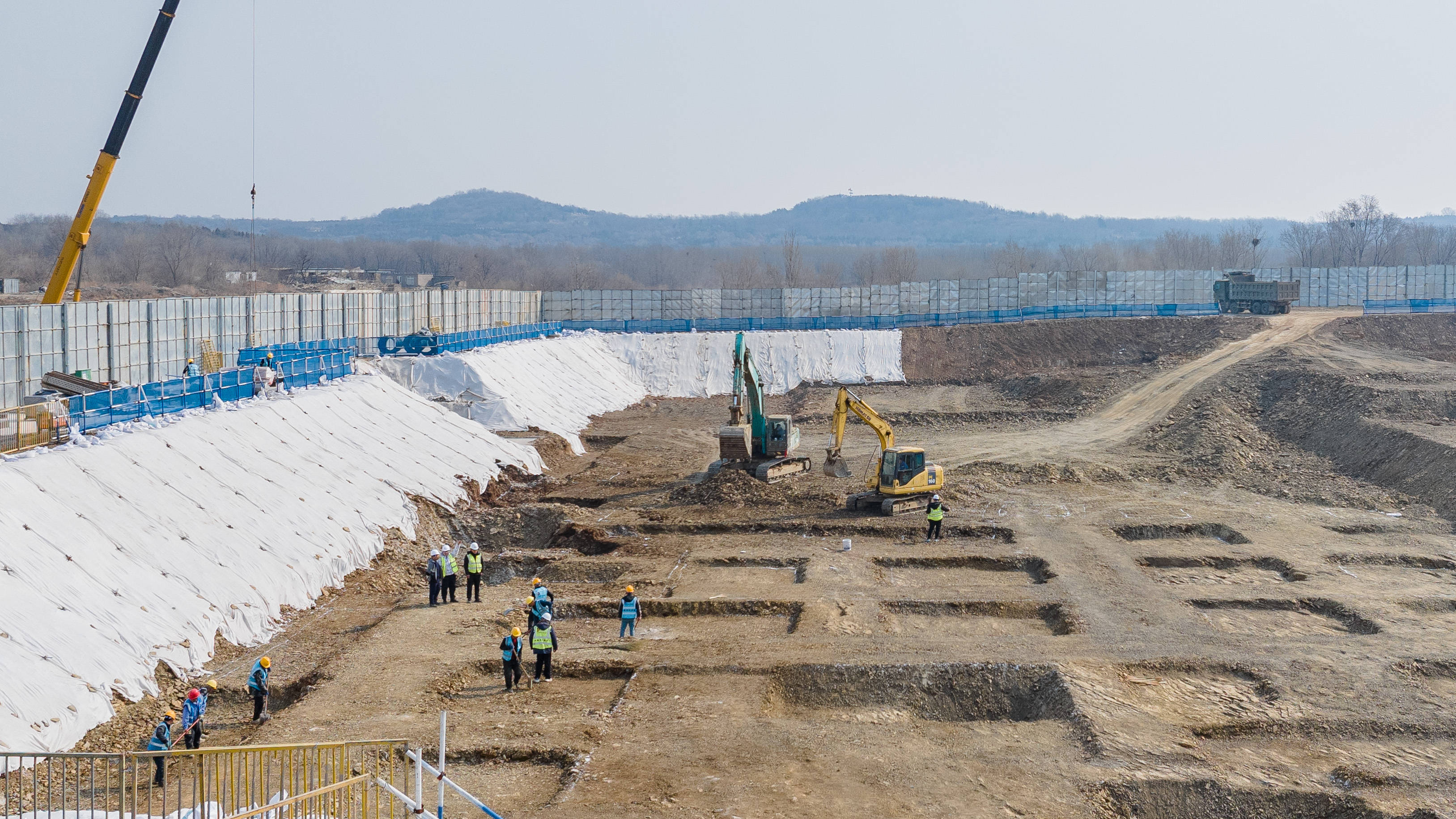 長(zhǎng)興島第二初級(jí)中學(xué)項(xiàng)目全面開工、建設(shè)正酣