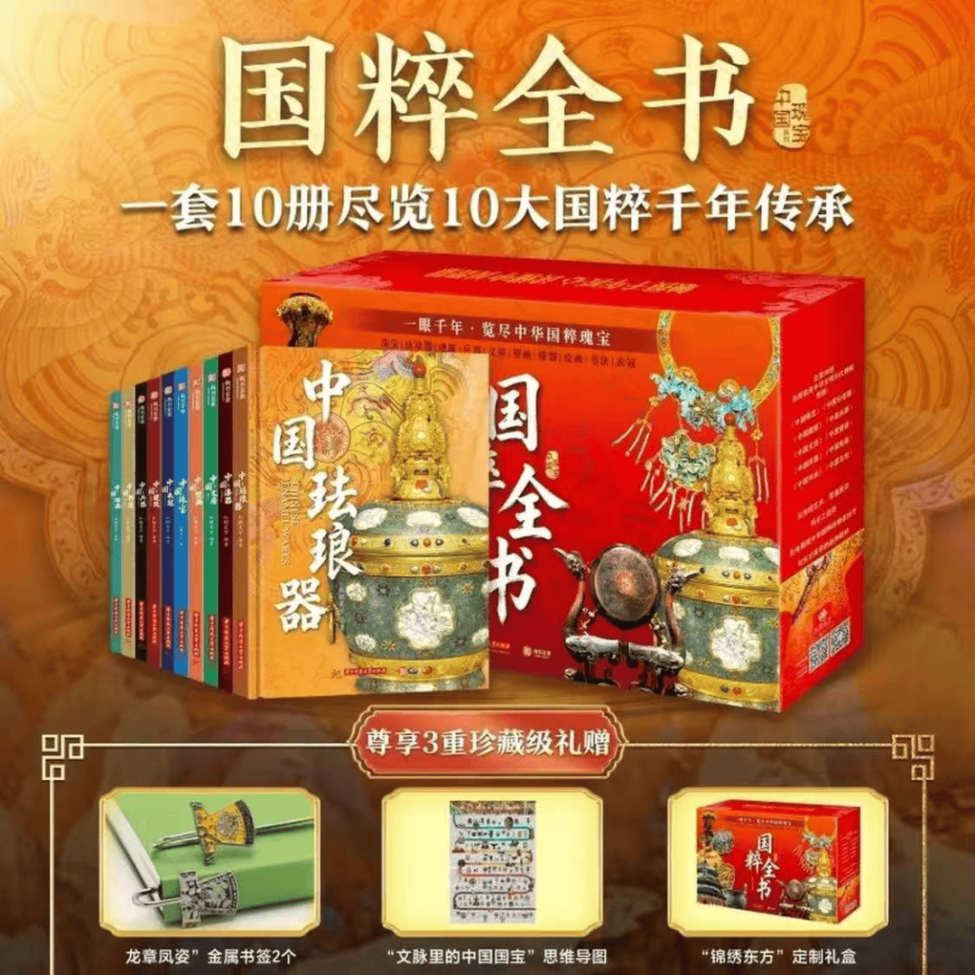 琺瑯器、漆器、文房、壁畫、繪畫、書法、衣冠、珠寶、兵器、建筑，《國粹全書》