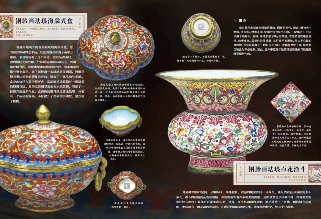 琺瑯器、漆器、文房、壁畫、繪畫、書法、衣冠、珠寶、兵器、建筑，《國粹全書》